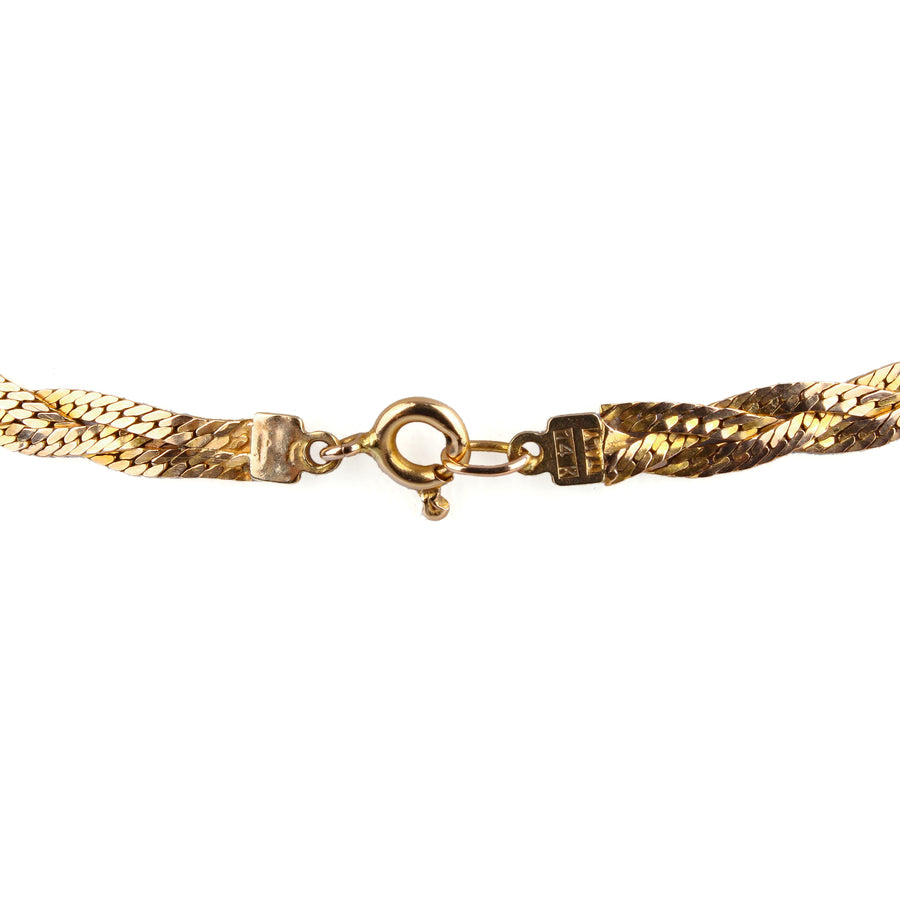 14K Yellow Gold Braid Chain