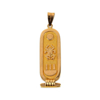 18K Yellow Gold Egyptian Cartouche Pendant