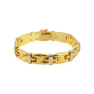 18K Yellow & White Gold Link Bracelet