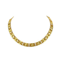 18K Yellow & White Gold Link Necklace