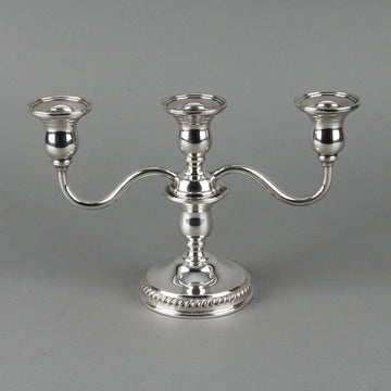 INTERNATIONAL Sterling Silver 3-Light Convertible Candelabra