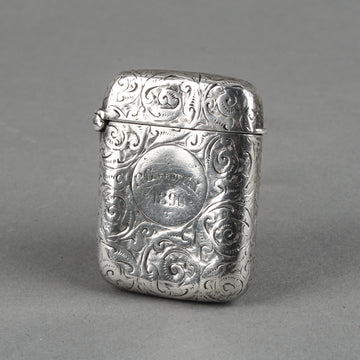 WM NEALE Sterling Silver Vesta/Match Safe