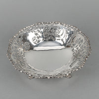 JOSIAH WILLIAMS & CO. For Ryrie Sterling Silver Pierced Footed Bowl
