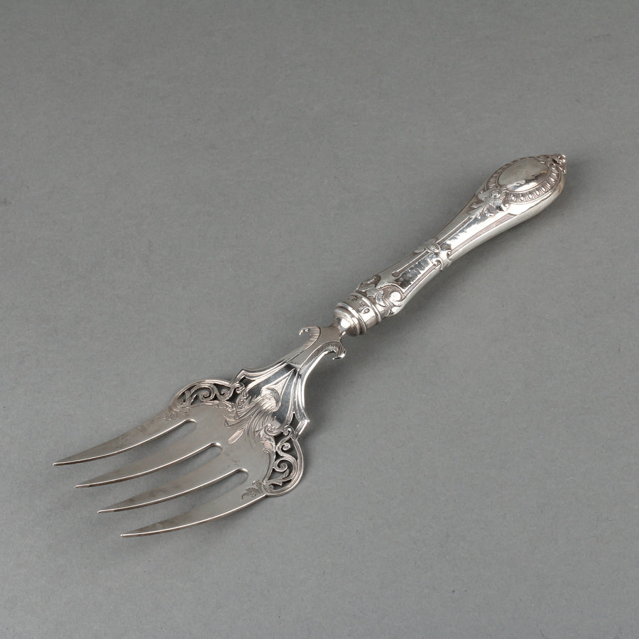 GEORGE UNITE & SONS Sterling Silver Fish Serving Fork