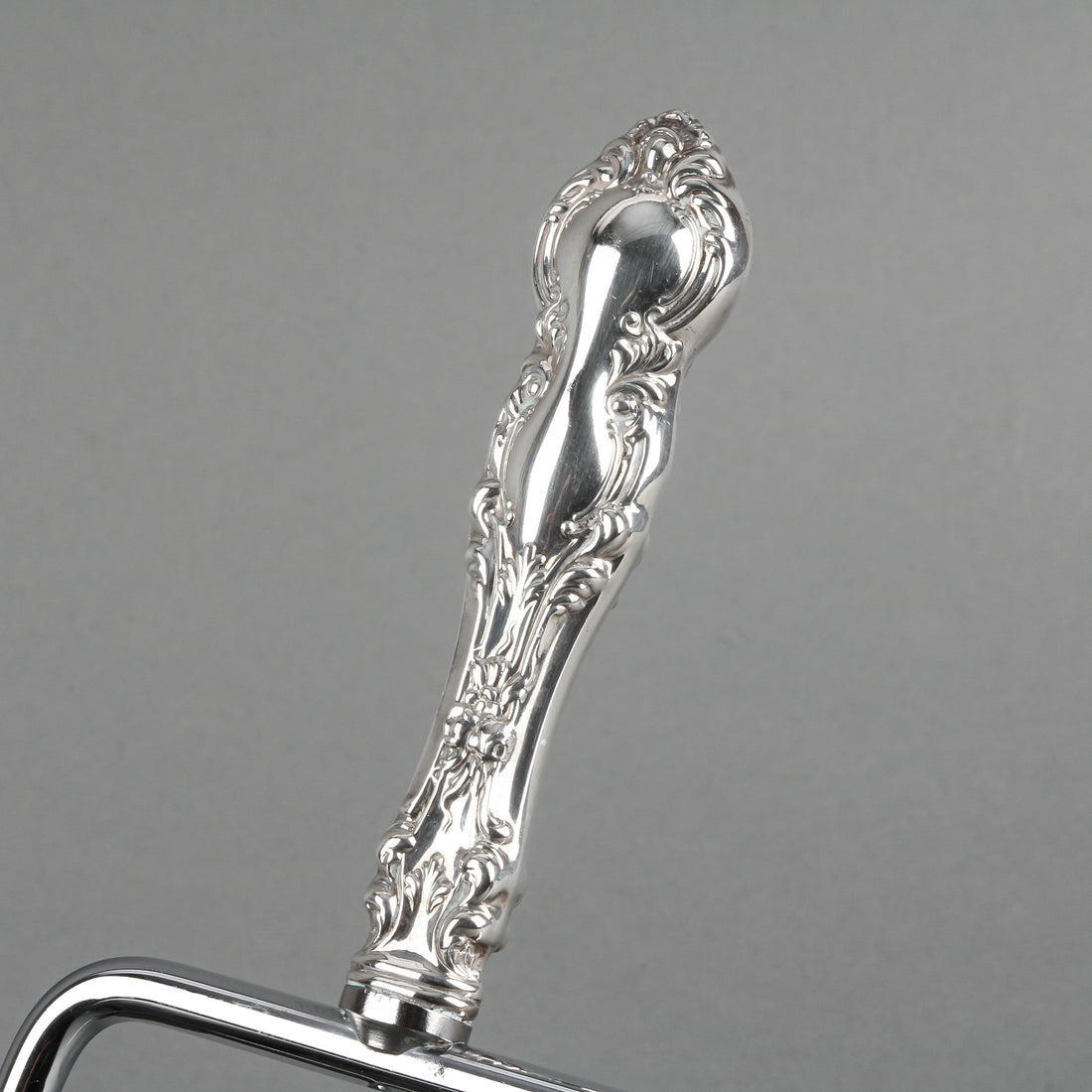 RODEN BROS. Sterling Silver Handle Stainless Steel Cake Breaker/Slicer