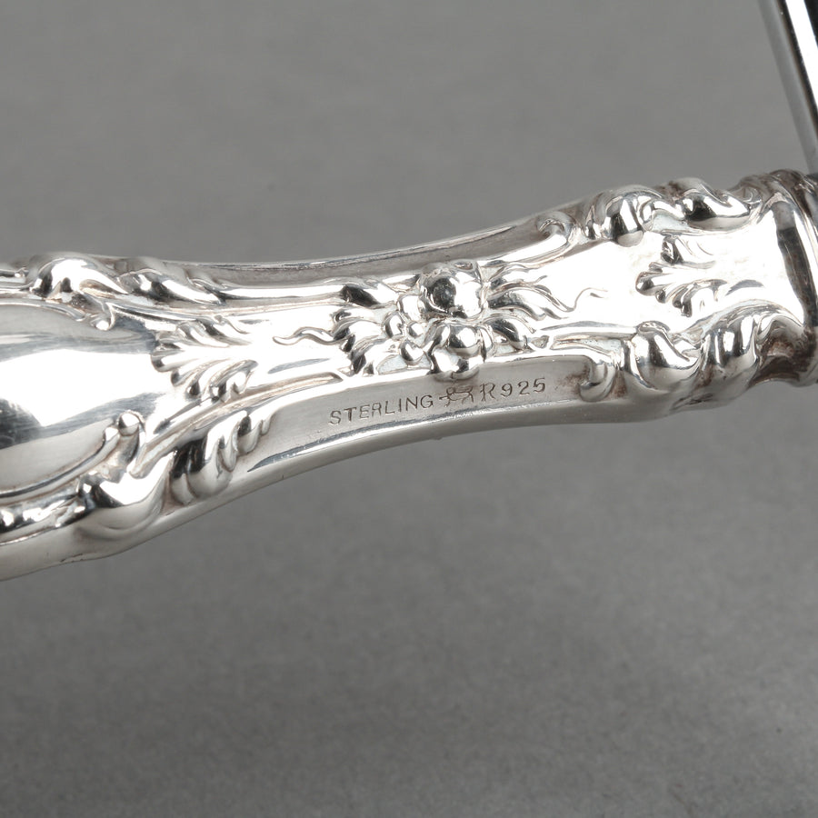RODEN BROS. Sterling Silver Handle Stainless Steel Cake Breaker/Slicer