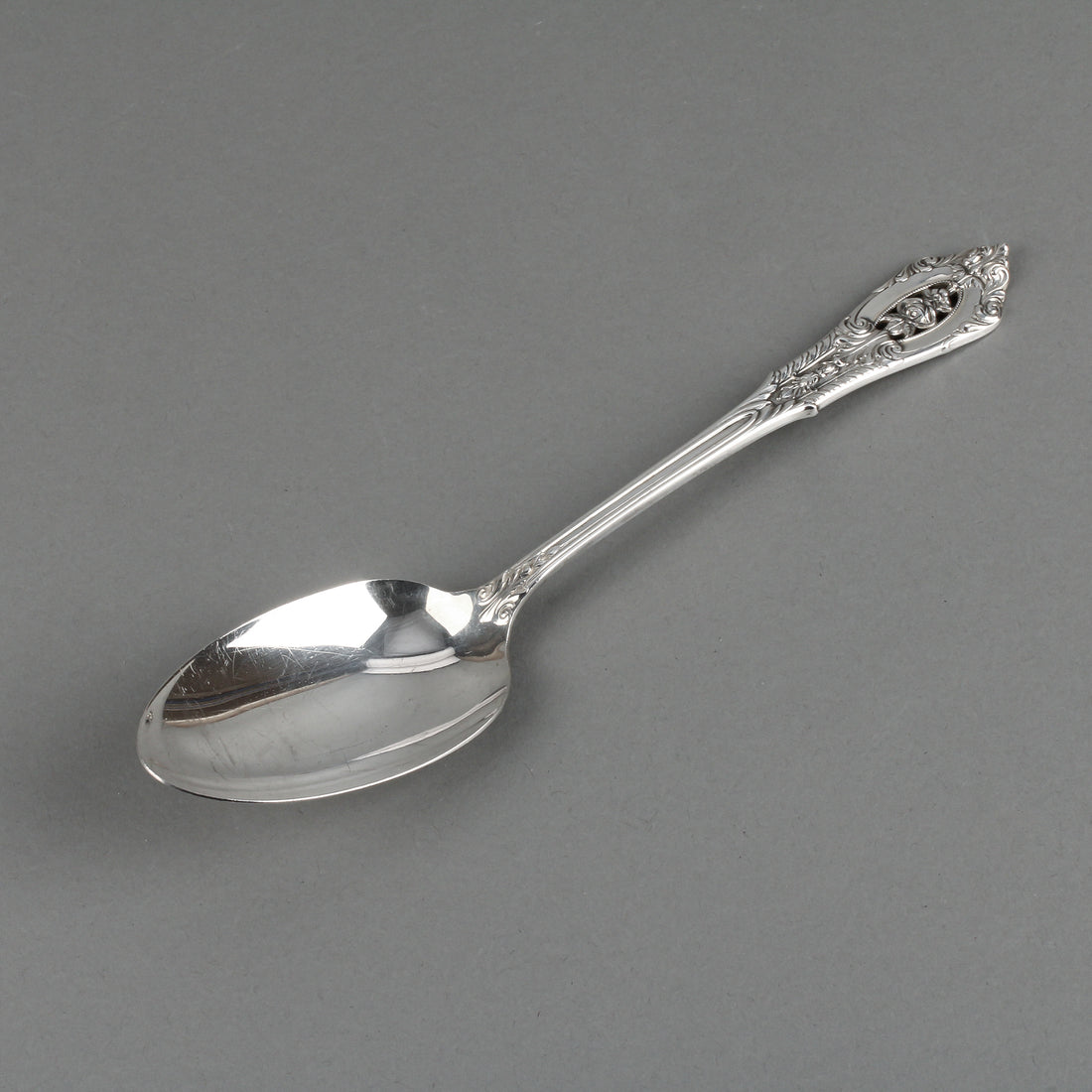 WALLACE Rose Point Sterling Silver Serving Spoon