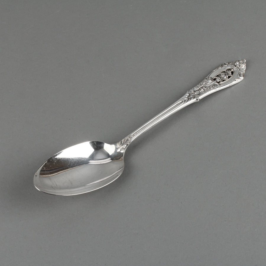 WALLACE Rose Point Sterling Silver Serving Spoon