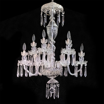 SCHONBEK 10-Arm Crystal Chandelier