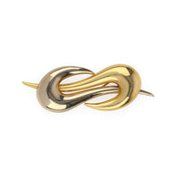 BASSANI 14K 2-Tone Infinity Brooch