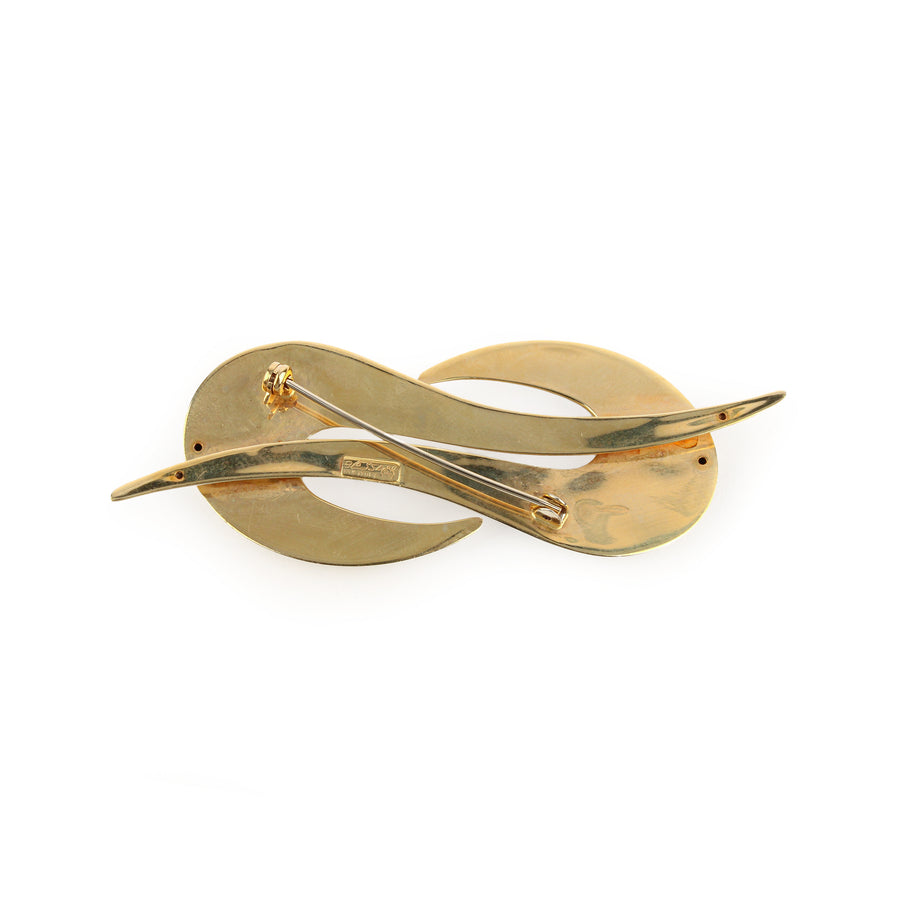 BASSANI 14K 2-Tone Infinity Brooch