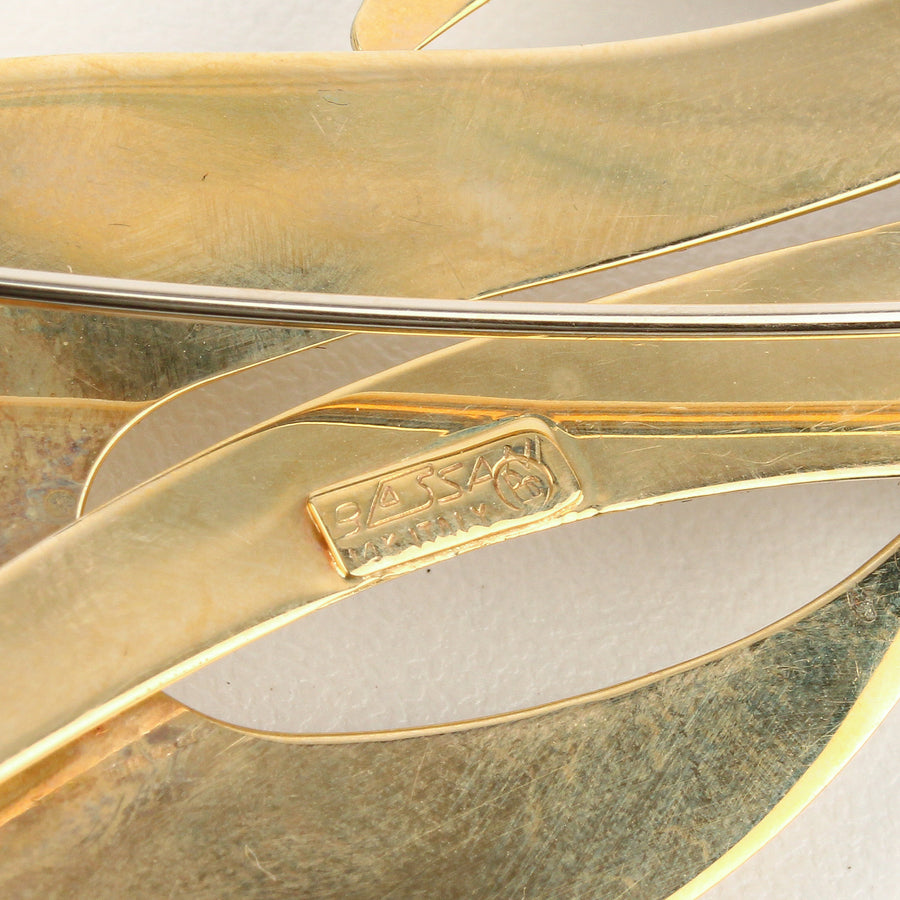 BASSANI 14K 2-Tone Infinity Brooch