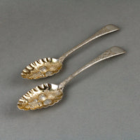 STEPHEN ADAMS Sterling Silver Berry/Jelly Spoons - Set of 2