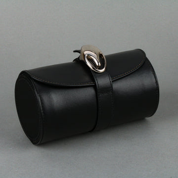 UNDERWOOD LONDON Black Leather Watch Travel/Storage Case