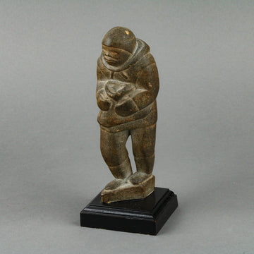 POOBOOGUK - Male Figure - Carved Stone Sculpture