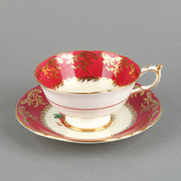 PARAGON S7340 Hand-Painted Floral Cup & Saucer