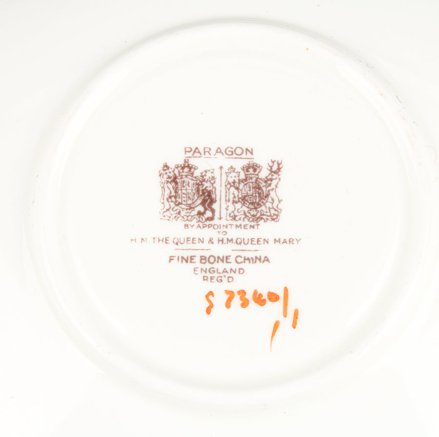 PARAGON S7340 Hand-Painted Floral Cup & Saucer