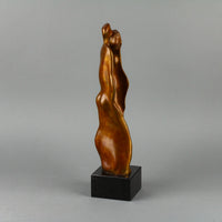 De La Roche - Abstract Man & Woman - Cast Bronze Sculpture on Granite Base