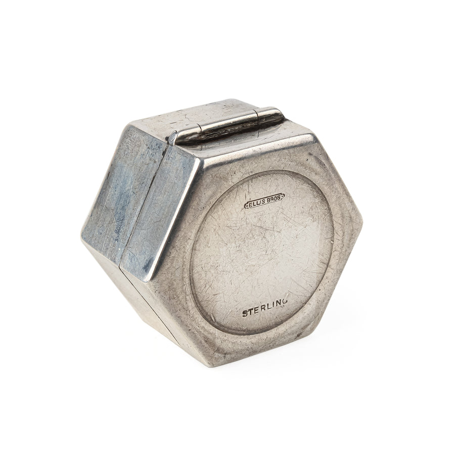 ELLIS BROS. Sterling Silver Hexagonal Ring Box