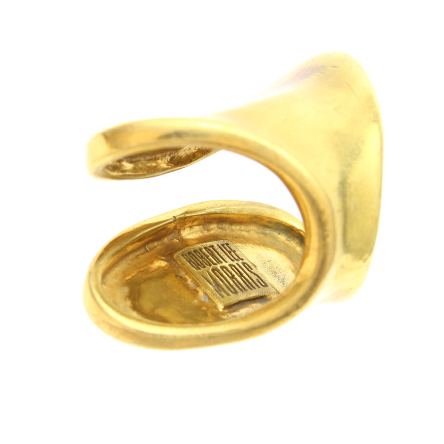 ROBERT LEE MORRIS Gold-Plated Brass Butterfly Ring