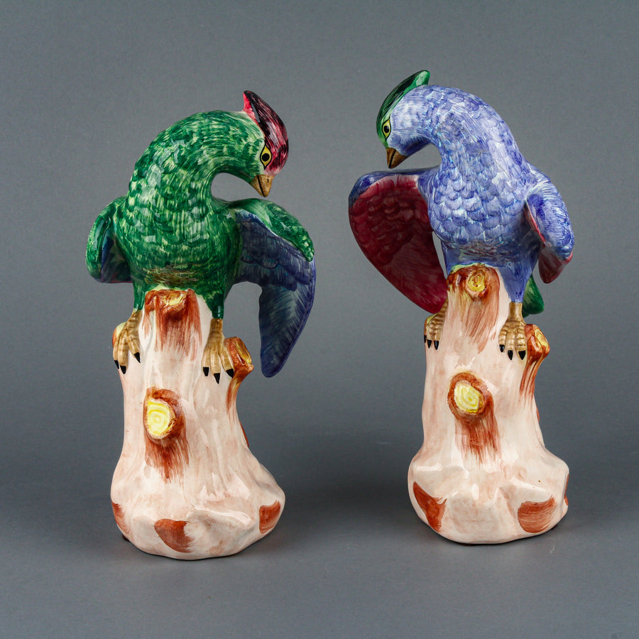 CHELSEA HOUSE Pair of Birds on Stumps Figurines