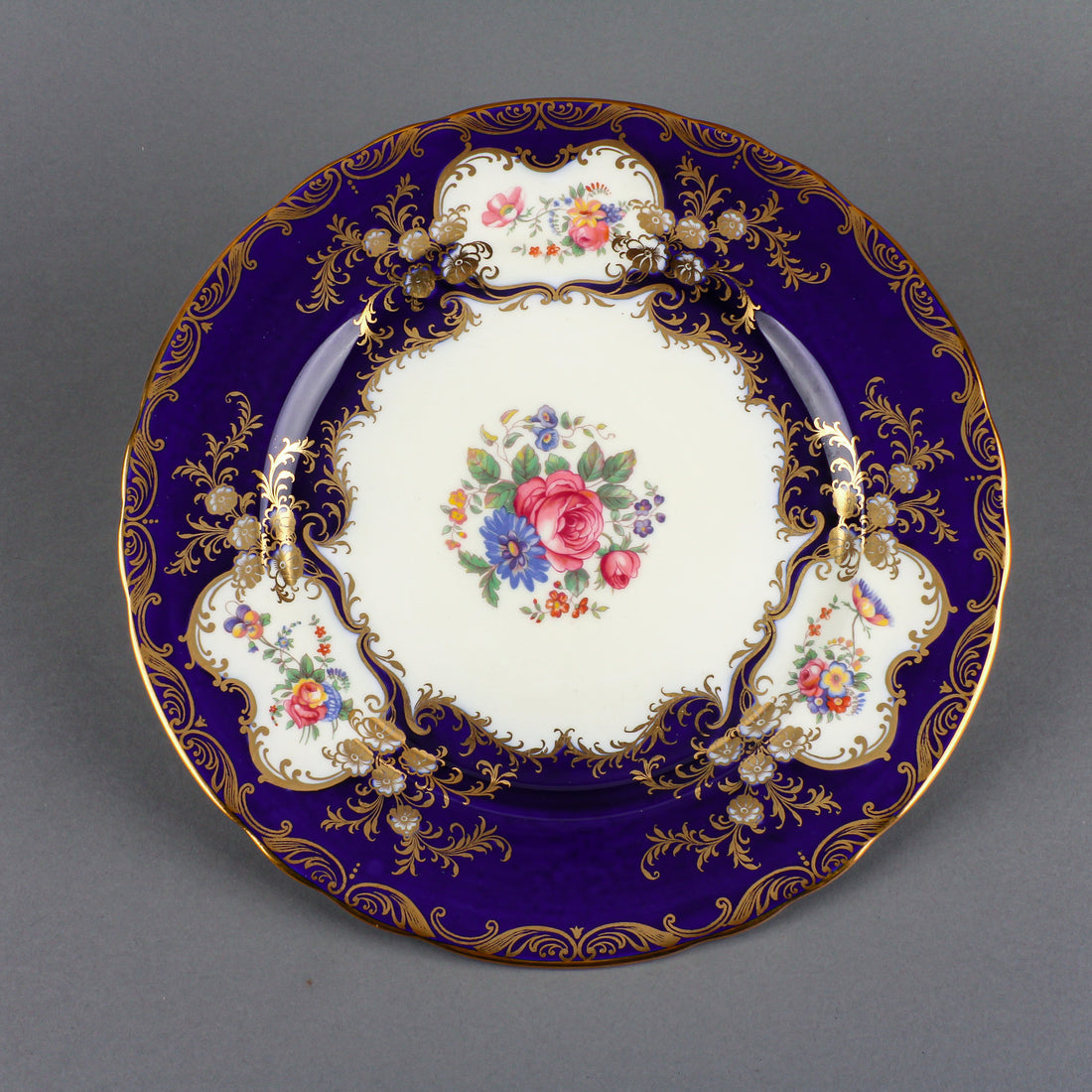 AYNSLEY Aristocrat 7700 Cobalt Blue - 8 Place Settings +