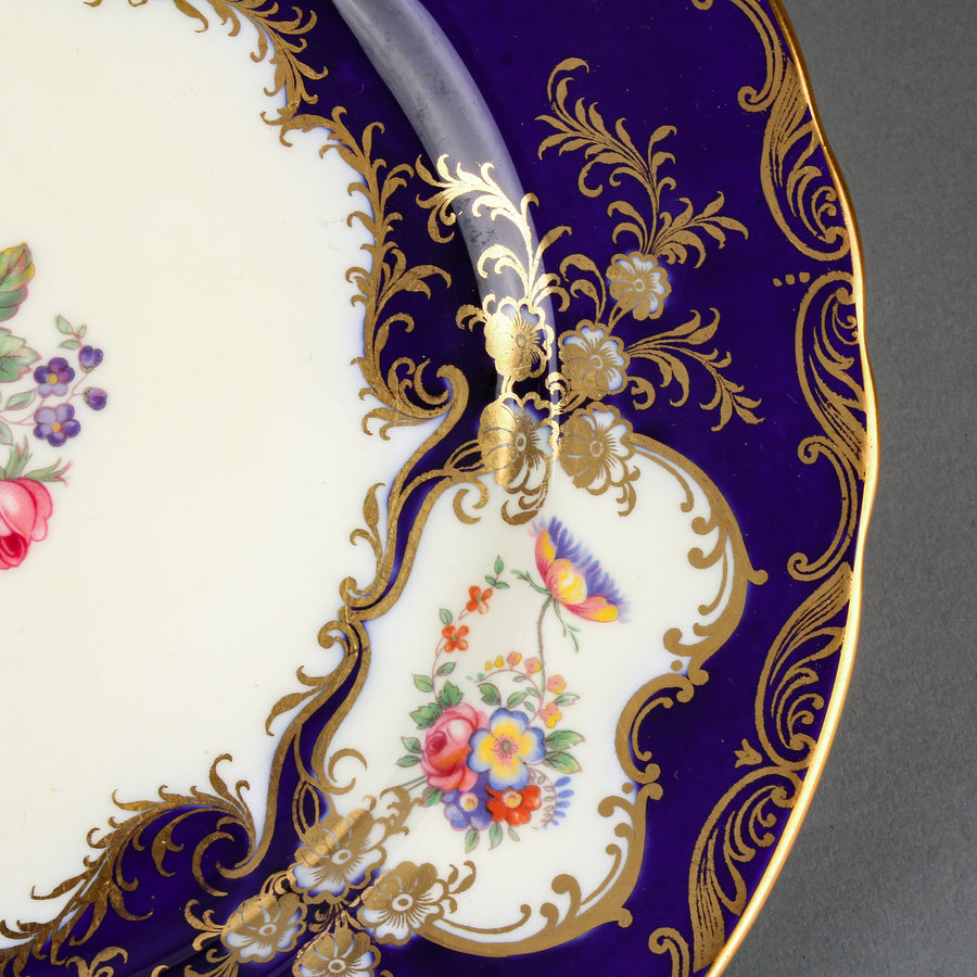 AYNSLEY Aristocrat 7700 Cobalt Blue - 8 Place Settings +