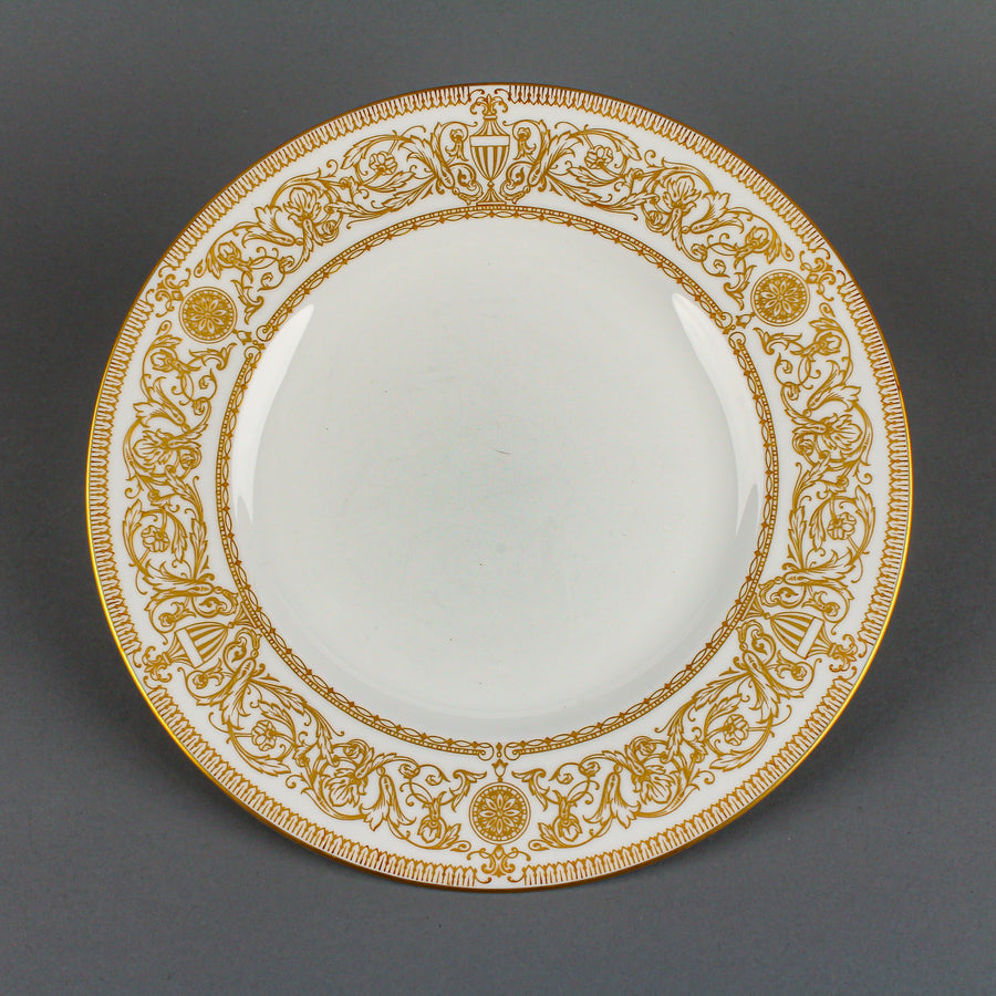 ROYAL WORCESTER White & Gold Hyde Park - 10 Place Settings +