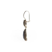 Sterling Silver Pear-Shaped Sodalite Drop Earrings