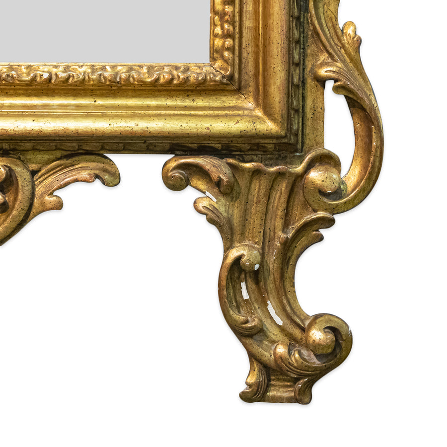 Gilt Carved Louis Style Mirror