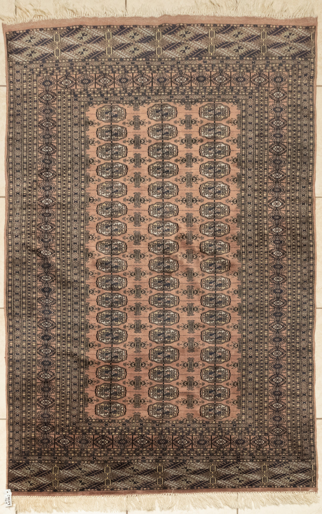 Hand-Knotted Wool Bokhara Rug 6'6" x 4'2"