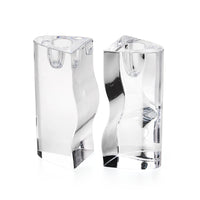IITTALA Tiina Nordstorm PARI Crystal Candlesticks Set of 2