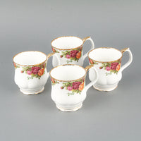 ROYAL ALBERT Old Country Roses Mugs - Set of 4