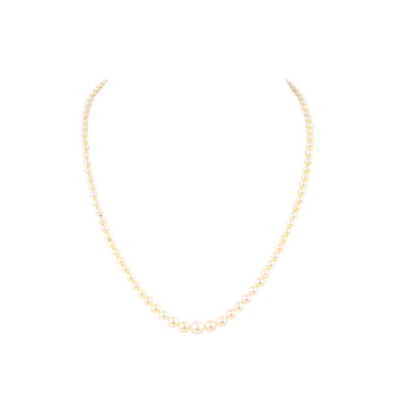 10K Graduated Pearl Necklace