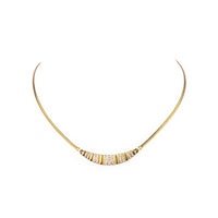 14K Yellow Gold Diamond Necklace