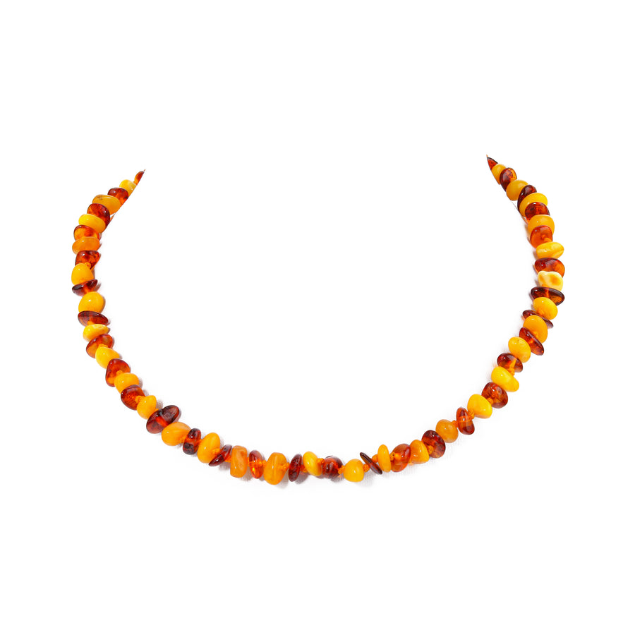 2-Tone Amber Chip Necklace