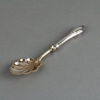 Latvian 875 Silver Handle Gold Wash Bowl Sugar Spoon