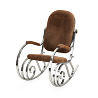 Maison Jensen-Style Chrome Rocking Chair