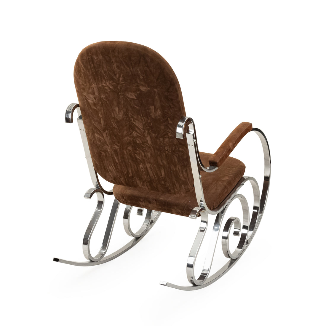 Maison Jensen-Style Chrome Rocking Chair