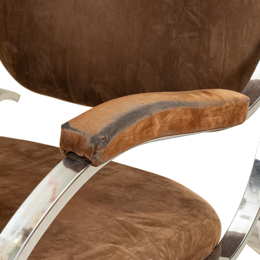 Maison Jensen-Style Chrome Rocking Chair