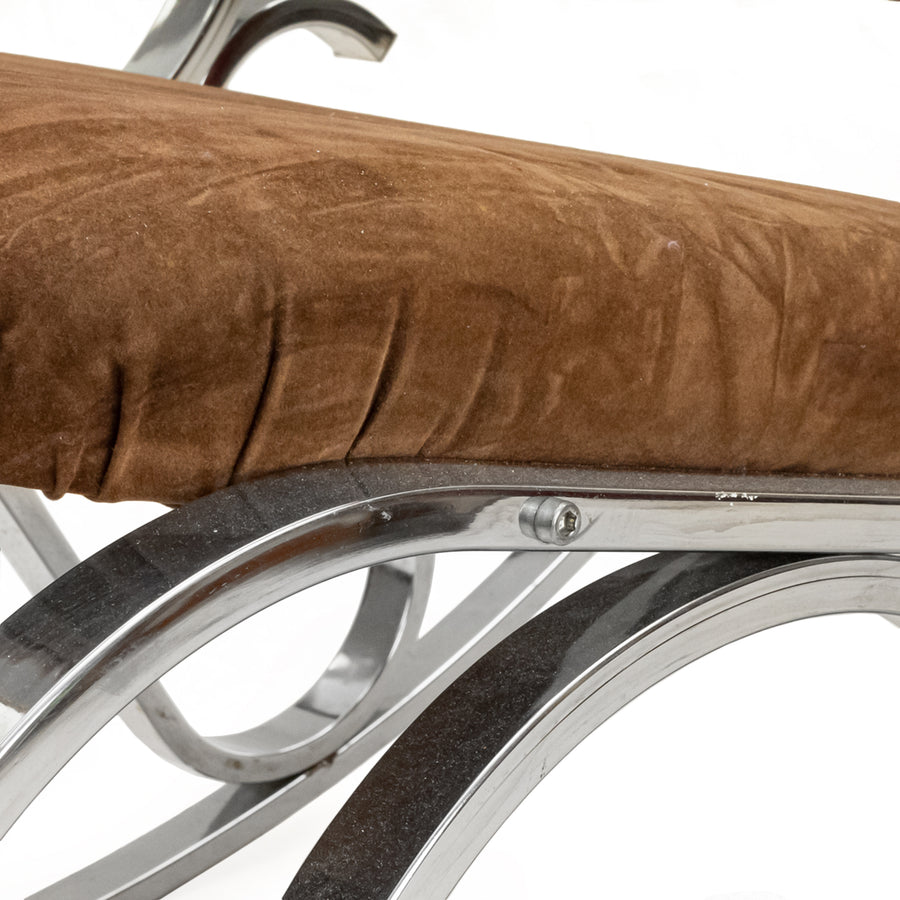 Maison Jensen-Style Chrome Rocking Chair