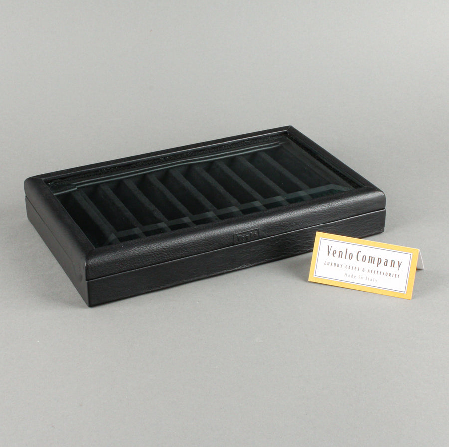 VENLO Pen Case - Black Leather