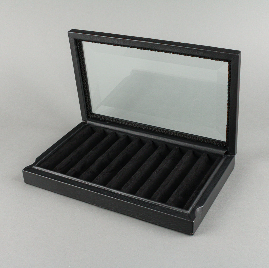 VENLO Pen Case - Black Leather