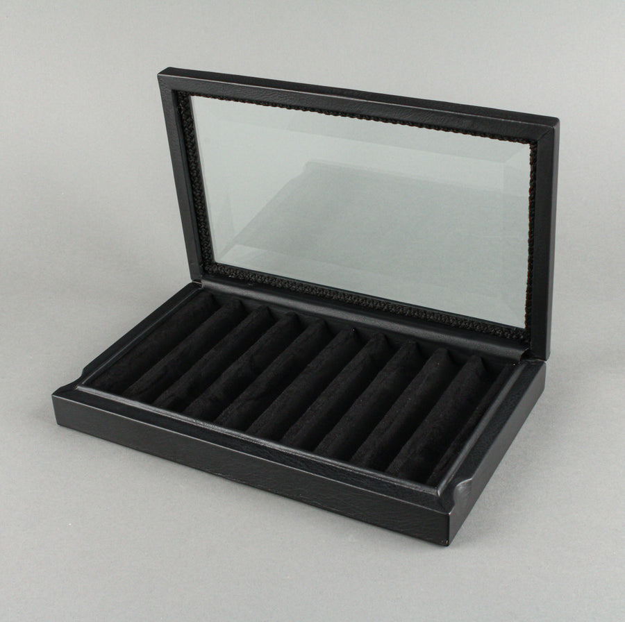 VENLO Pen Case - Black Leather