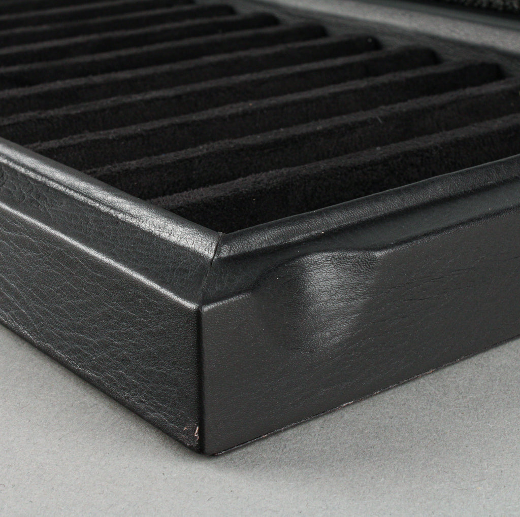 VENLO Pen Case - Black Leather