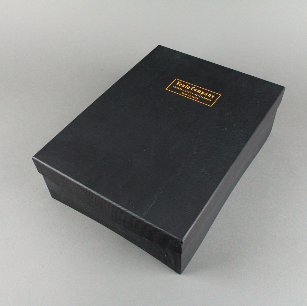 VENLO Pen Case - Black Leather