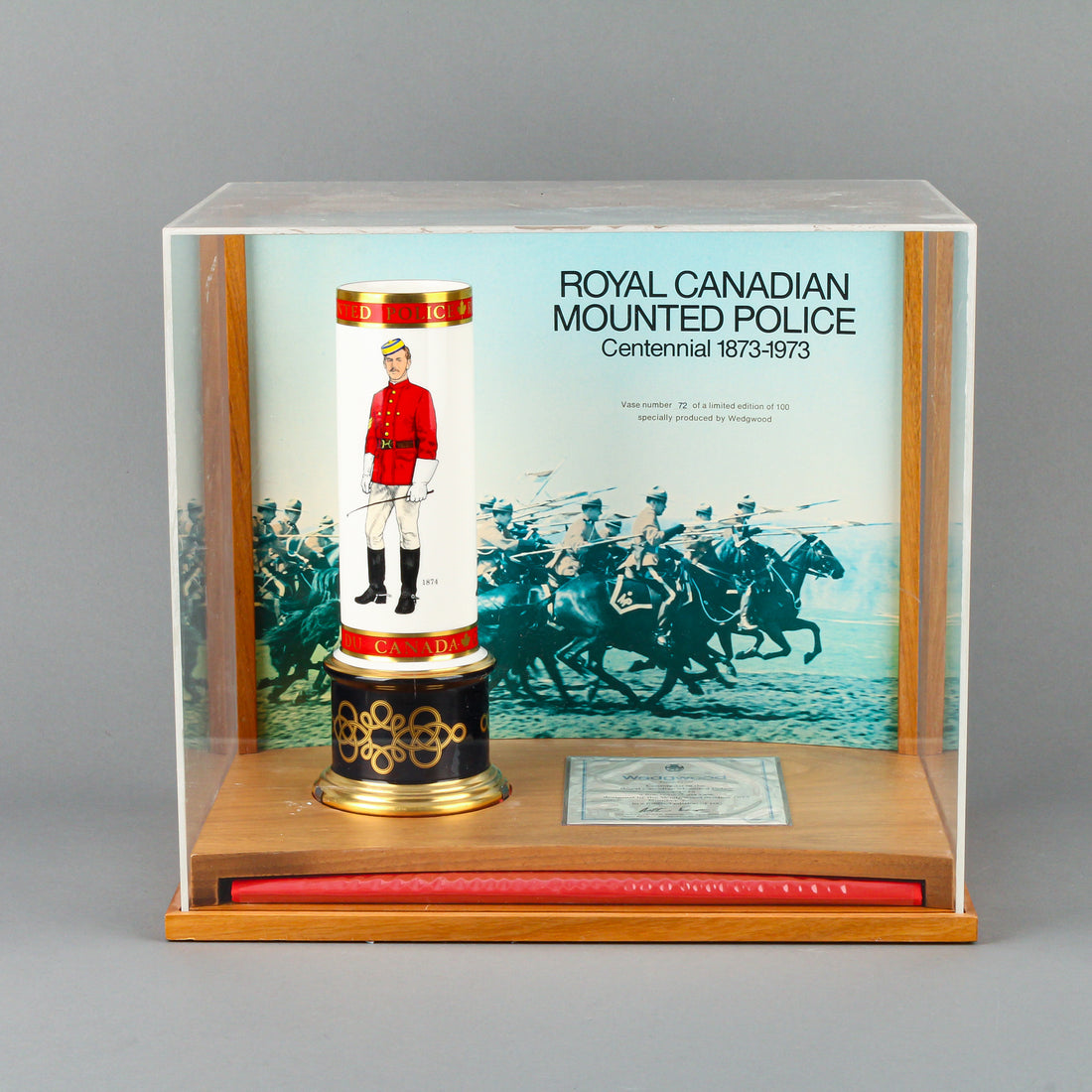 WEDGWOOD RCMP Centennial 1973 Vase
