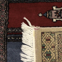 Hand-Knotted Wool Rug 2'6" x 2"