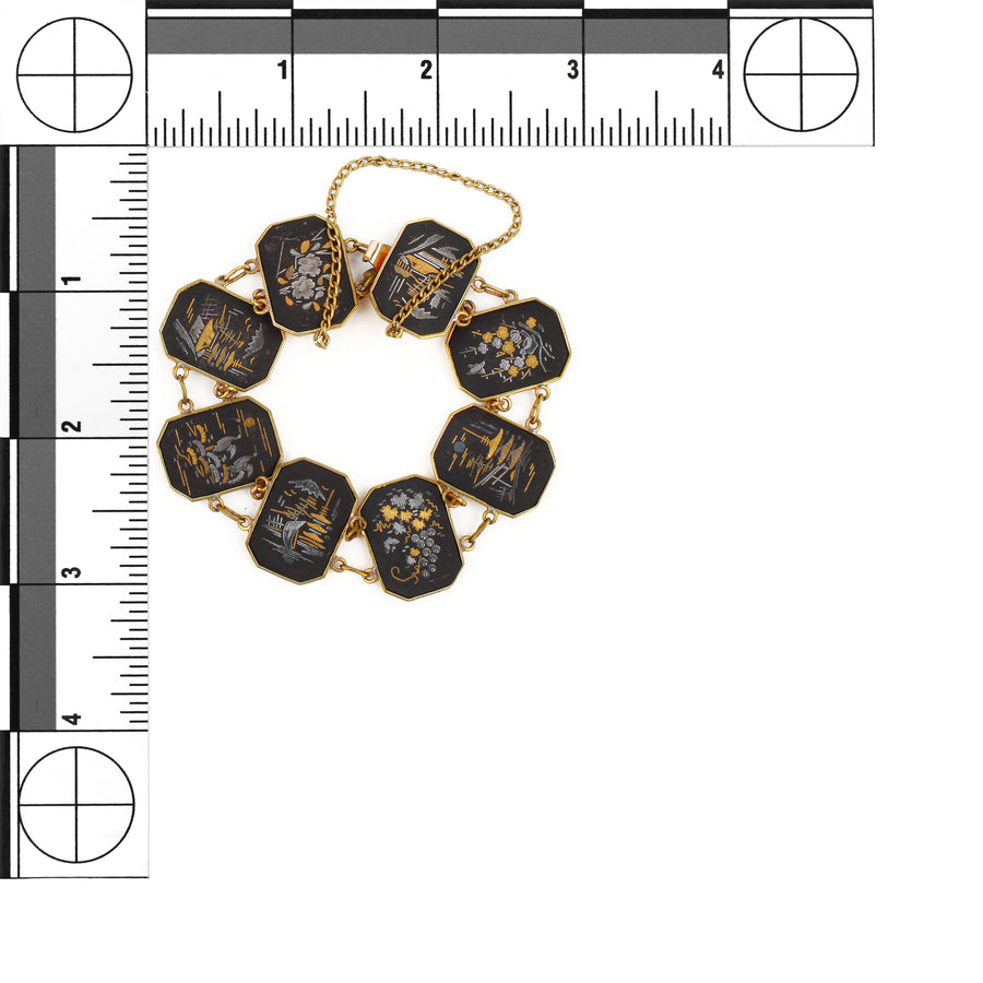 AMITA Vintage Damascene Bracelet