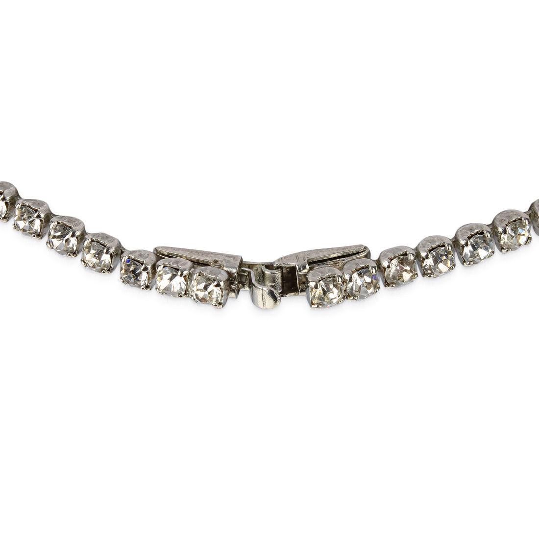 SHERMAN V Necklace - Clear Rhinestone